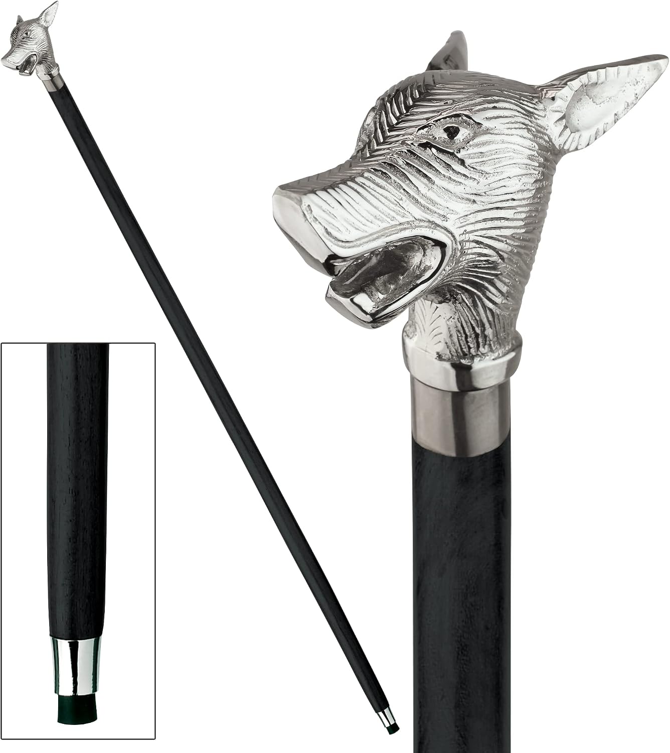 Design Toscano Hardwood Walking Stick