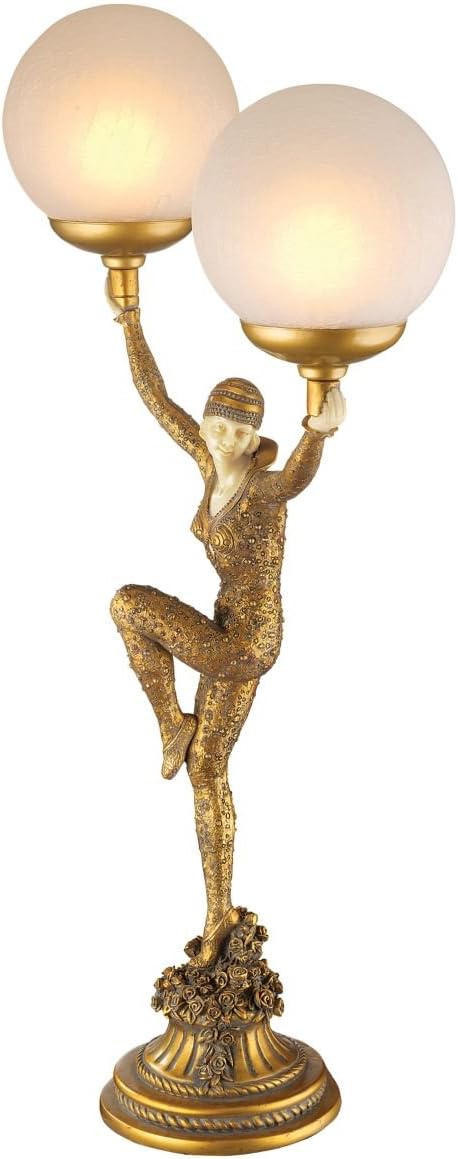 Design Toscano Dancer of Kapathurl Illuminated Sculpture,Gold