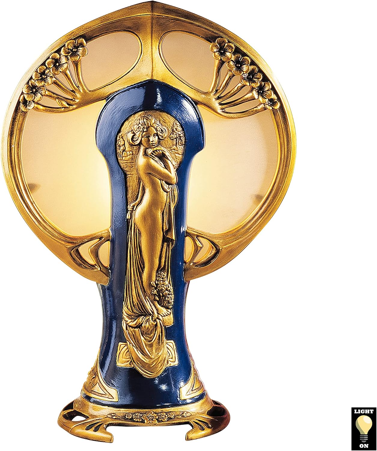 Design Toscano Mademoiselles Boudoir Lighted Sculpture,Gold