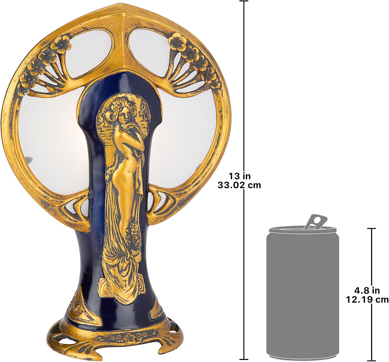 Design Toscano Mademoiselles Boudoir Lighted Sculpture,Gold