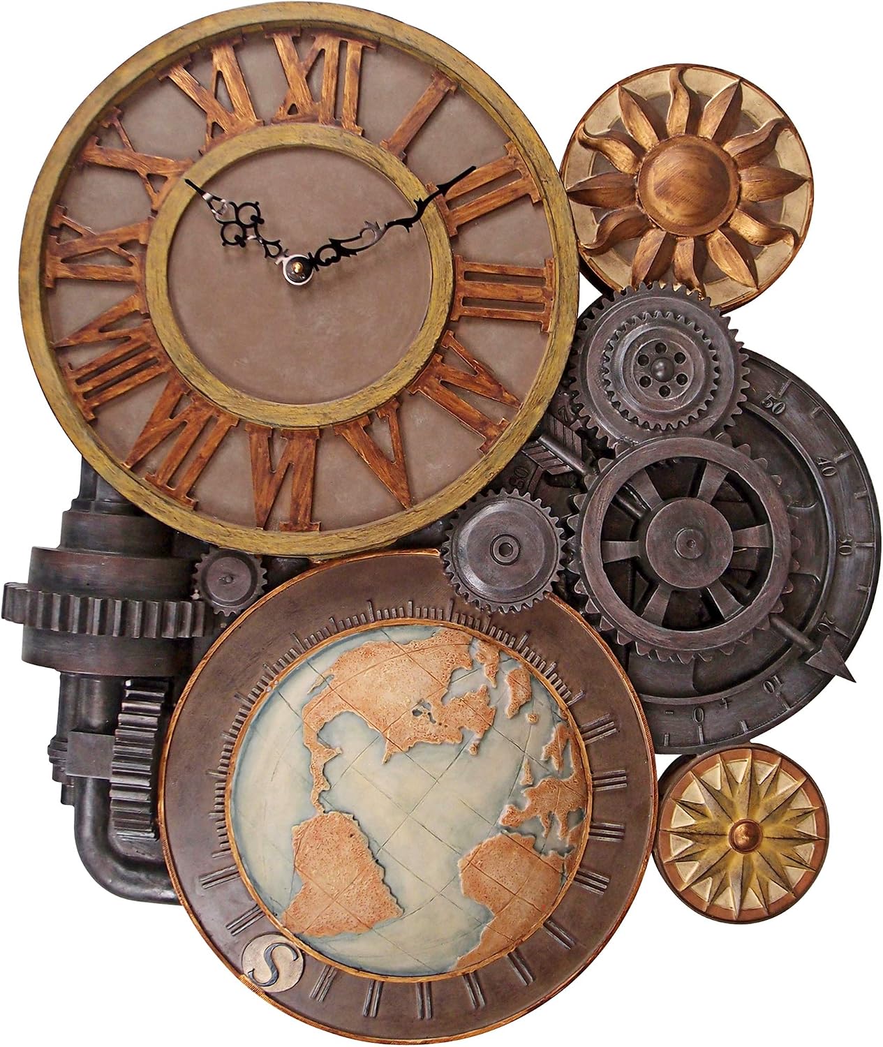 Design Toscano Gears of Time Clock: Large