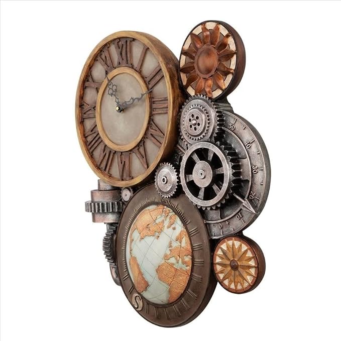 Design Toscano Gears of Time Clock: Large