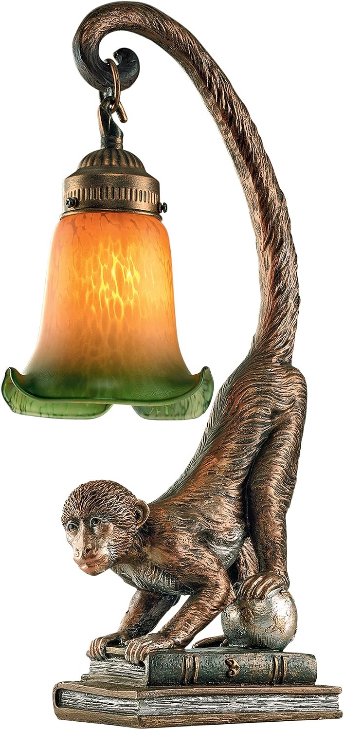 Design Toscano Monkey Business Sculptural Table Lamp