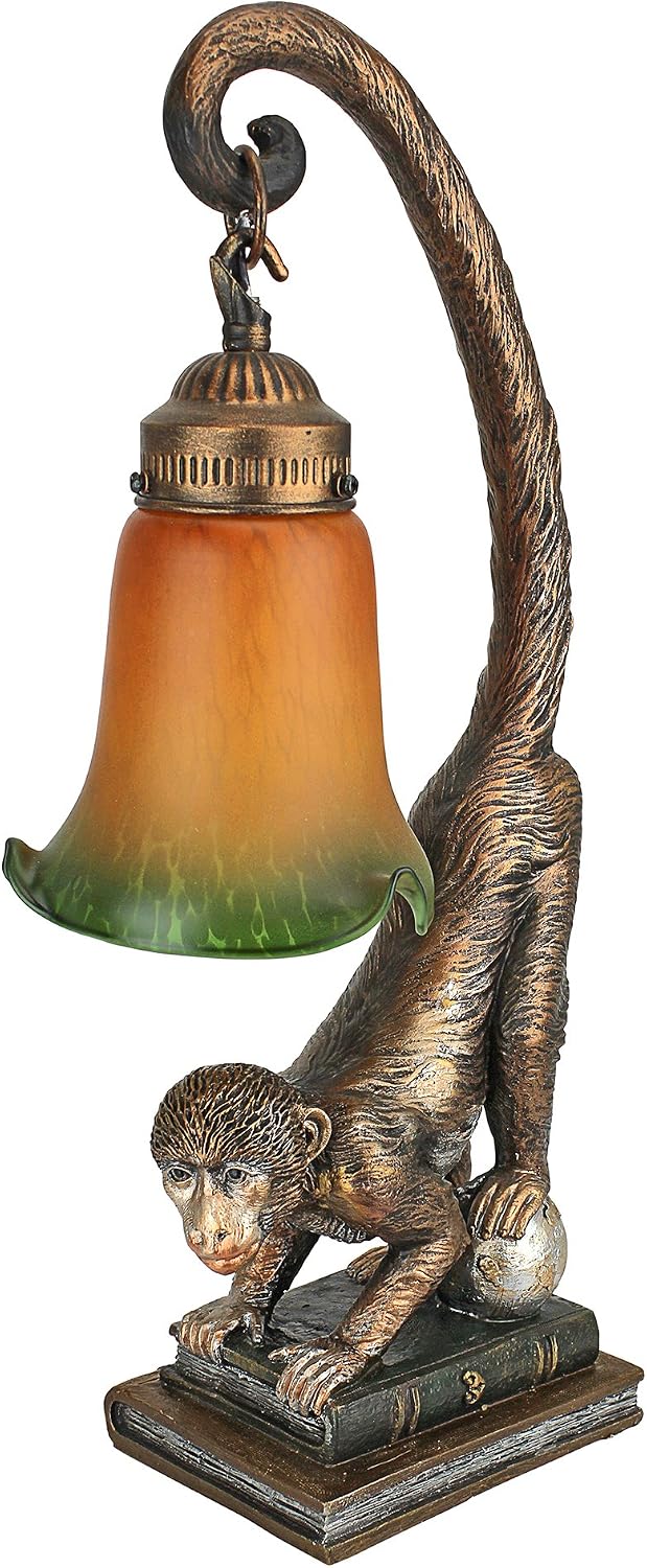 Design Toscano Monkey Business Sculptural Table Lamp