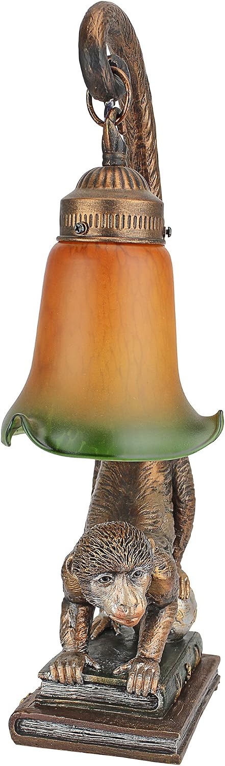 Design Toscano Monkey Business Sculptural Table Lamp