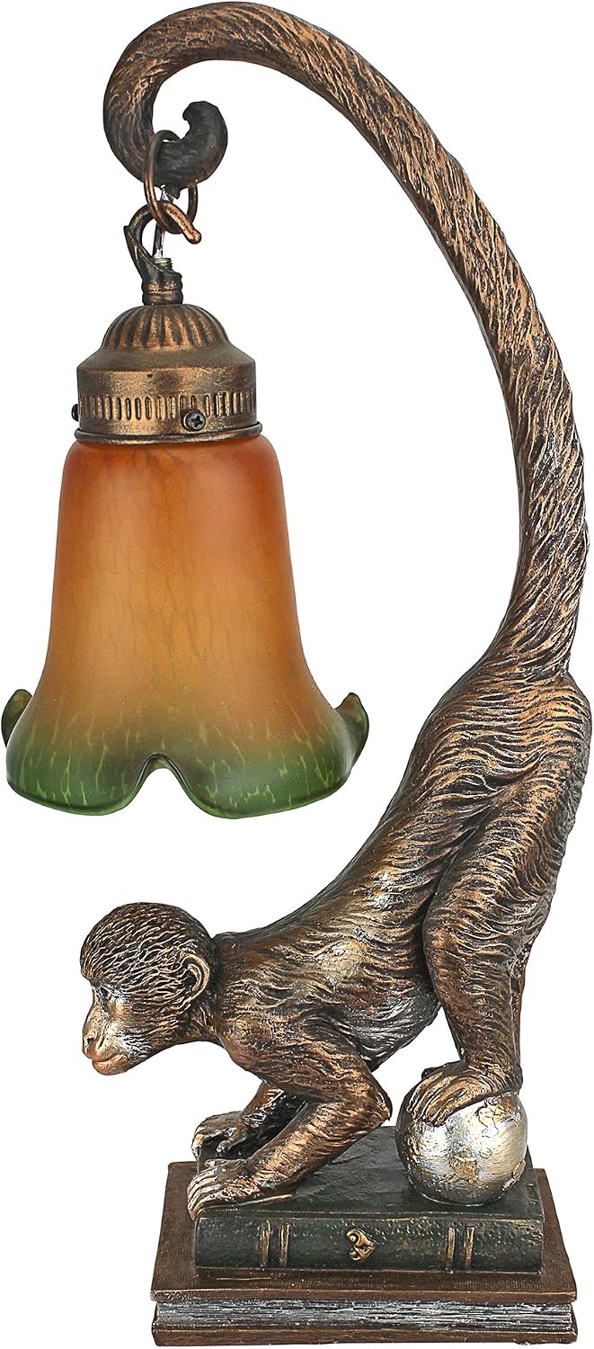 Design Toscano Monkey Business Sculptural Table Lamp