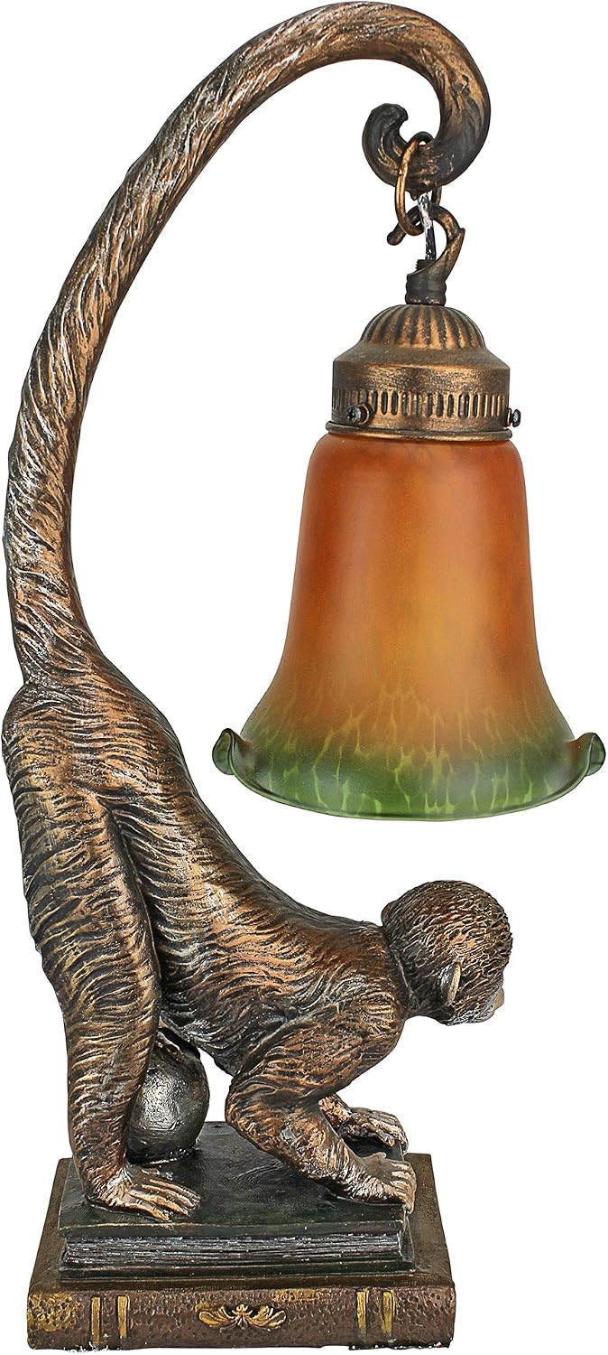 Design Toscano Monkey Business Sculptural Table Lamp