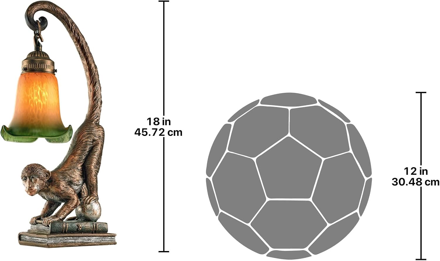 Design Toscano Monkey Business Sculptural Table Lamp