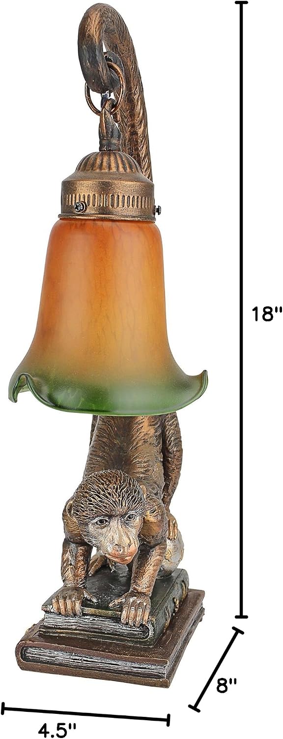 Design Toscano Monkey Business Sculptural Table Lamp