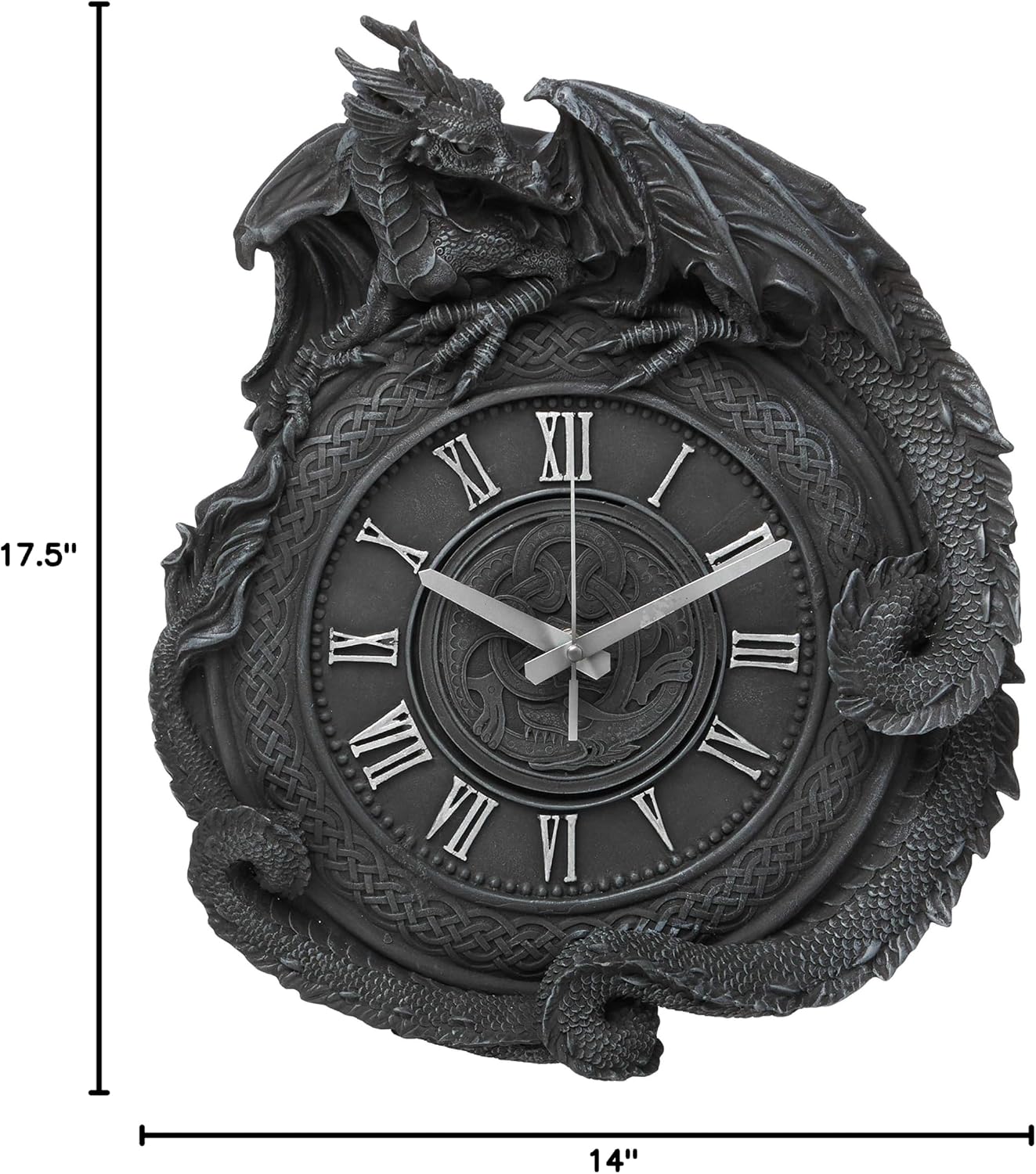 Design Toscano CL2766 Penhurst Dragon Clock,Greystone