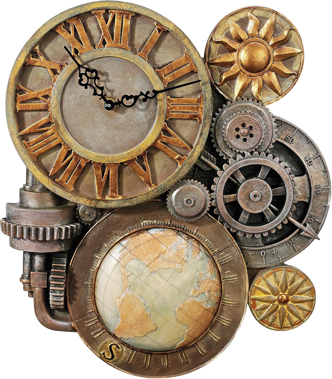 Design Toscano MEDIUM GEARS OF TIME CLOCK
