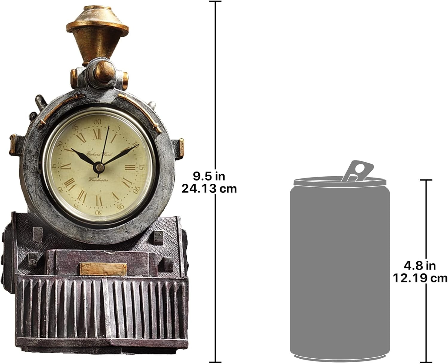 Design Toscano All Aboard Locomotive Wall Clock