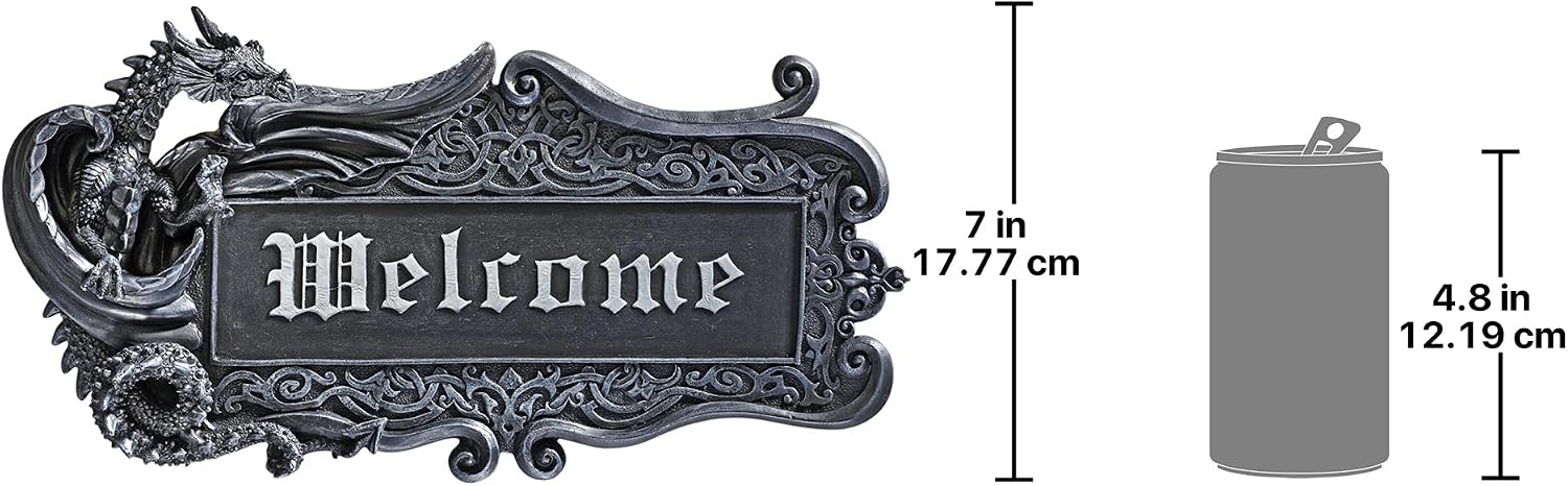 Design Toscano Dragon Welcome Wall Plaque