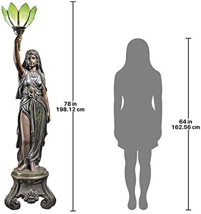 Design Toscano Electra, Maiden of Light Sculptural Floor Lamp
