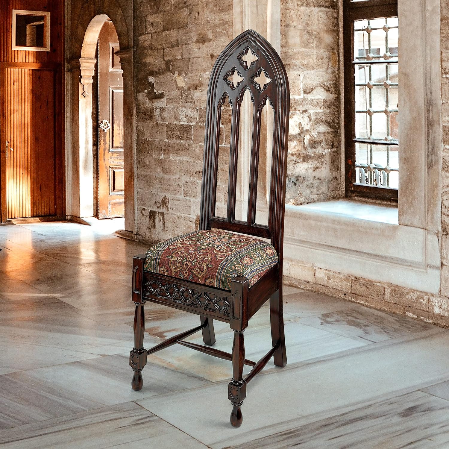 Design Toscano Viollet-le-Duc Gothic Cathedral Side Chair