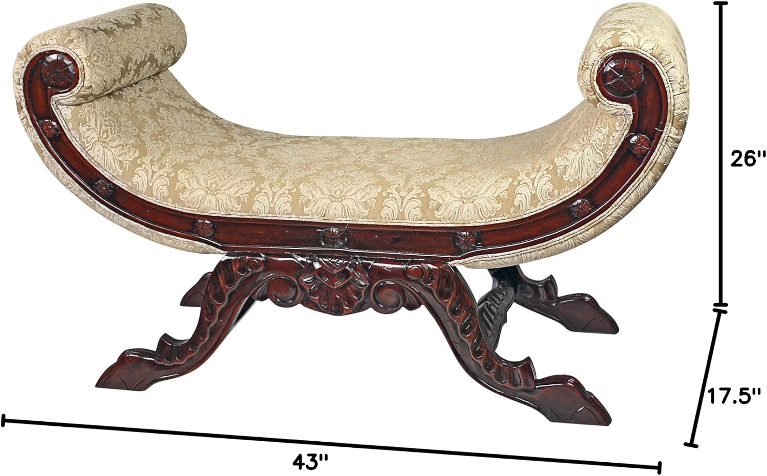 Design Toscano Waldorf Hardwood Bench