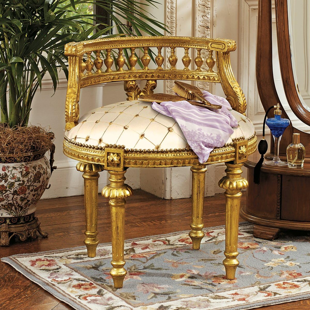 Design Toscano Mademoiselle Cezanne's French Slipper Chair