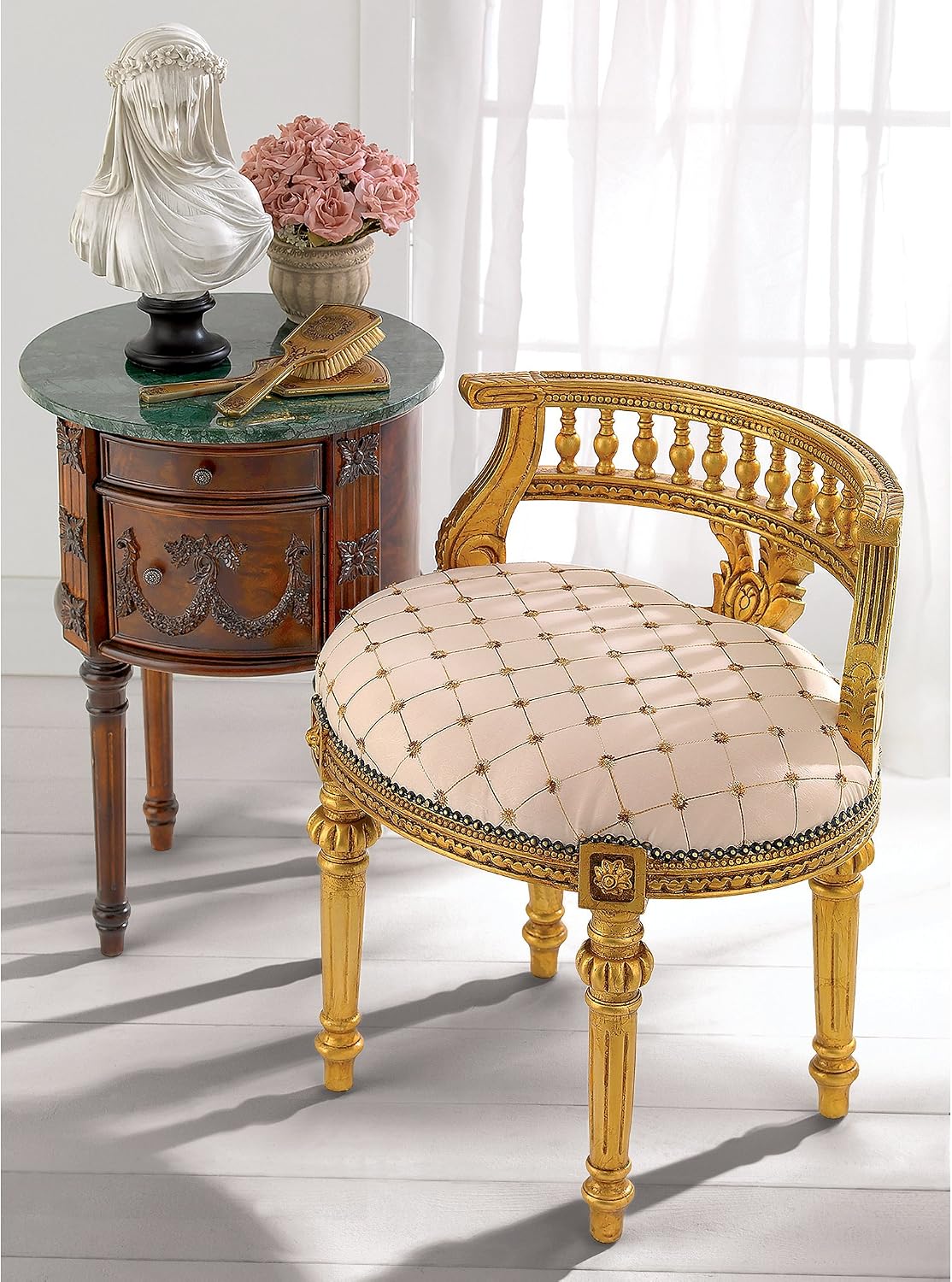 Design Toscano Mademoiselle Cezanne's French Slipper Chair