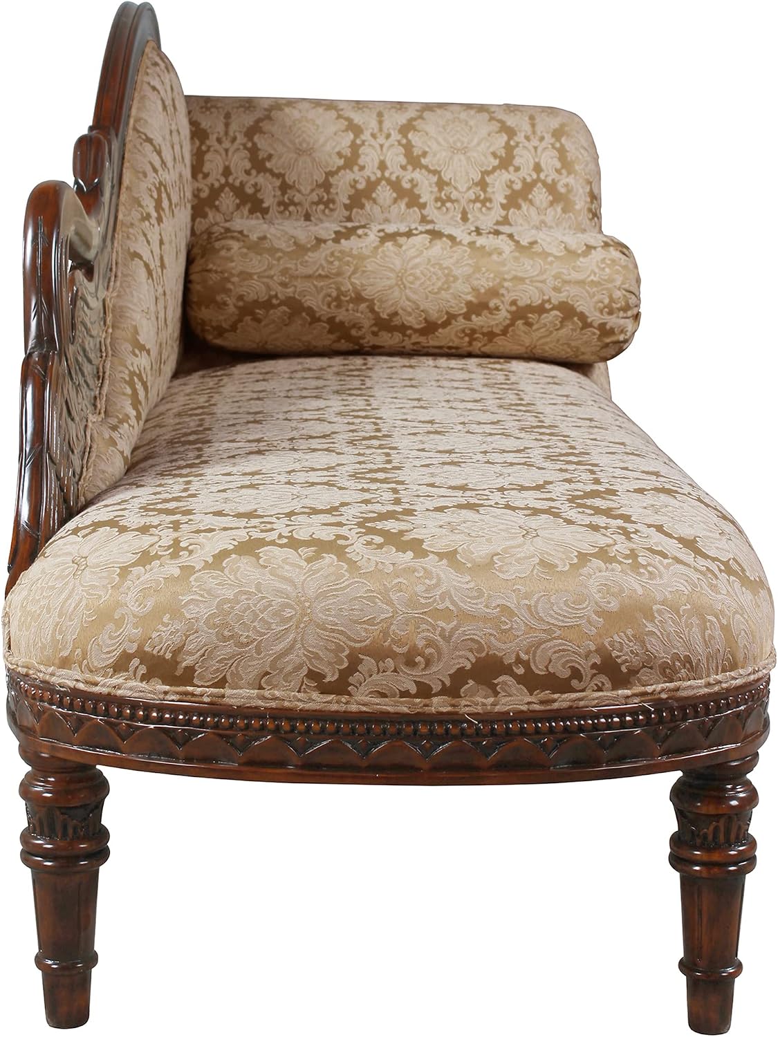Design Toscano Swan Fabric Chaise Lounge
