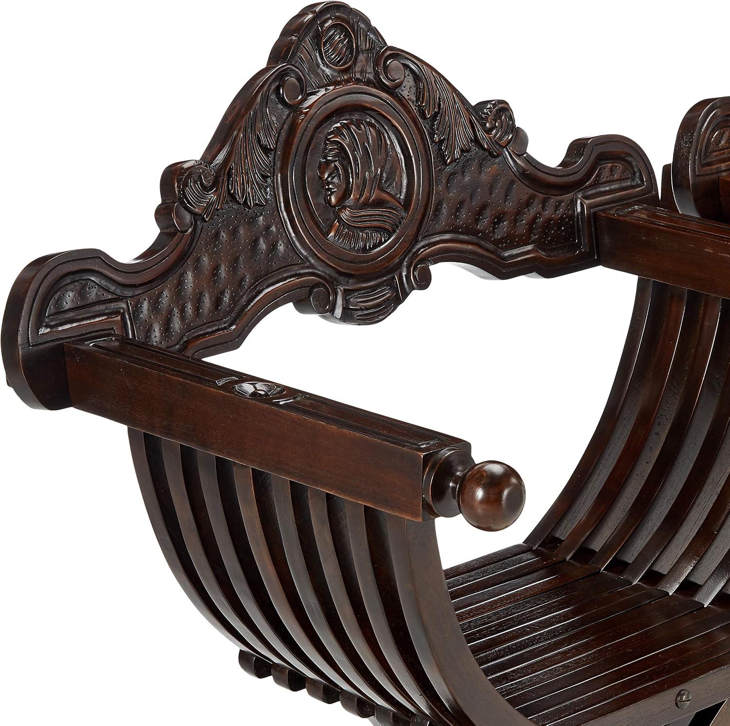 Design Toscano The Savonarola Chair: Set of Two, Cherry
