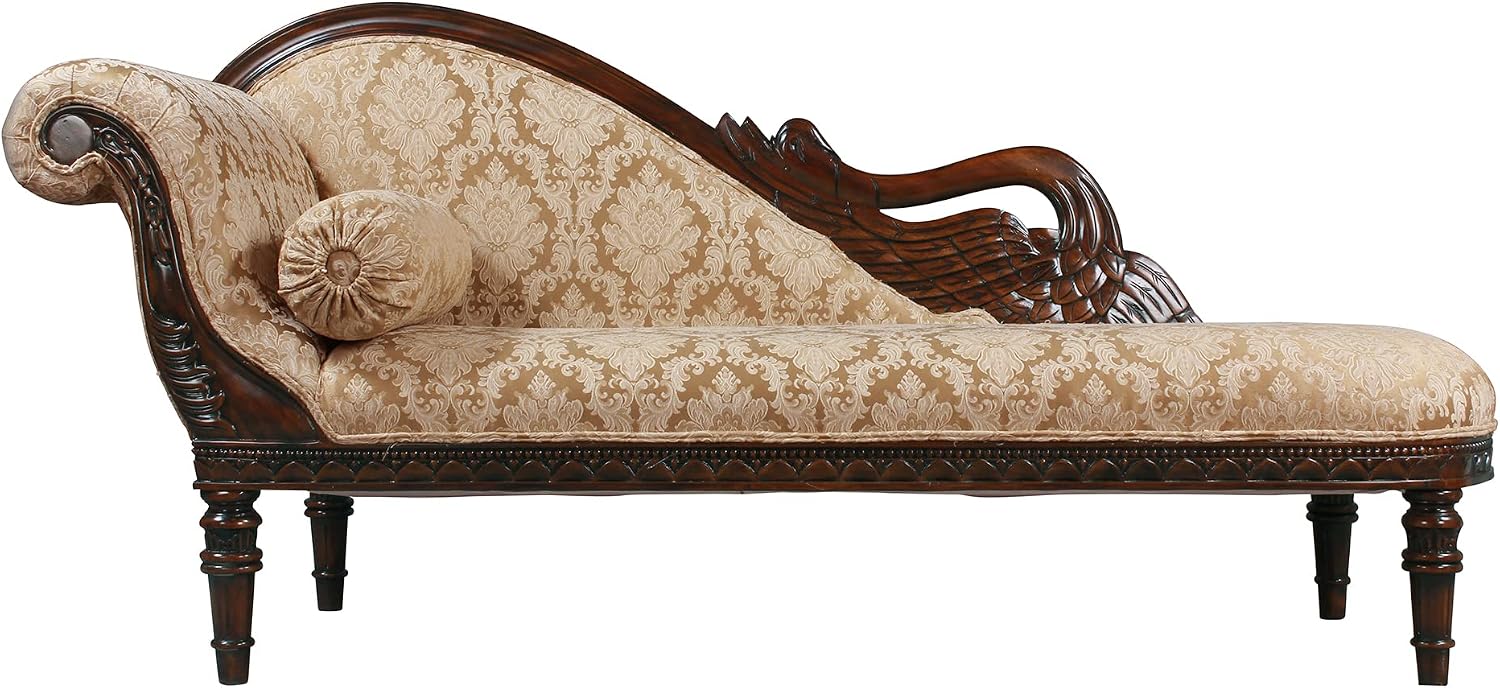 Design Toscano Swan Fainting Couch: Left Version