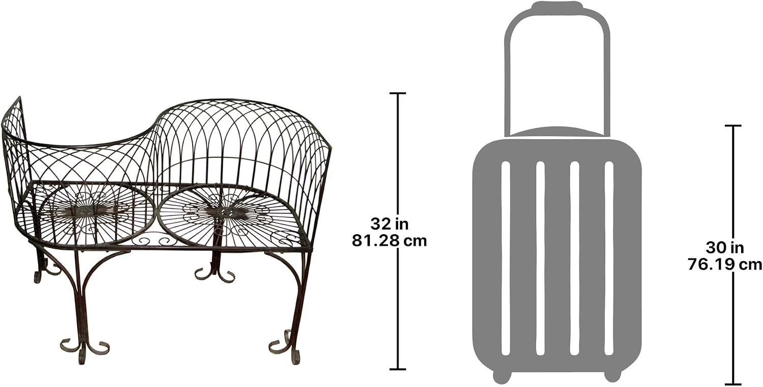 Design Toscano Tete a Tete Kissing Garden Bench
